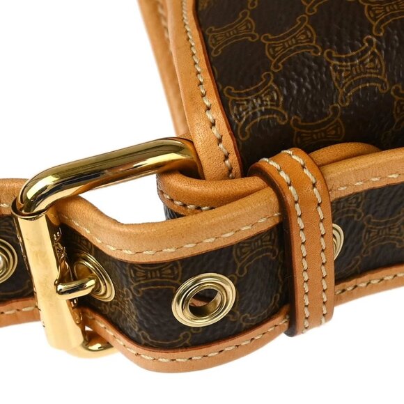 Celine Brown Macadam Shoulder Bag - Picture 6 of 10